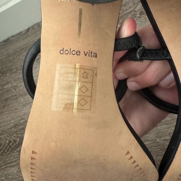 Dolce Vita Black Strappy Heels - Picture 3 of 3